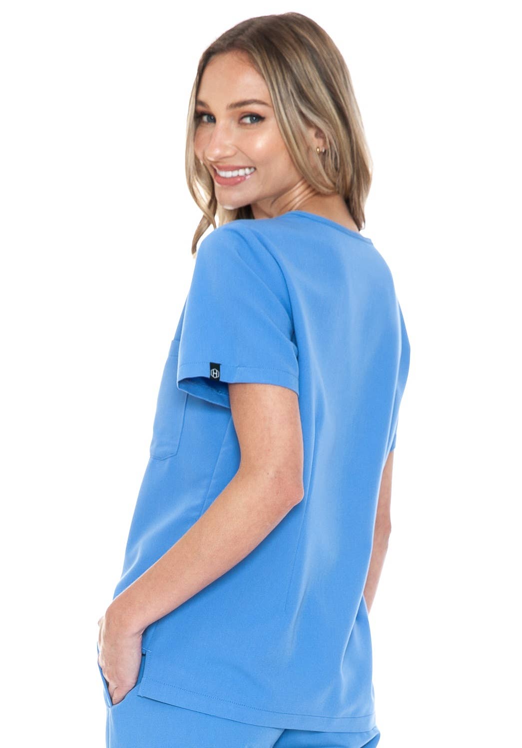 Hospital Blue - Women's Basic Scrub Top