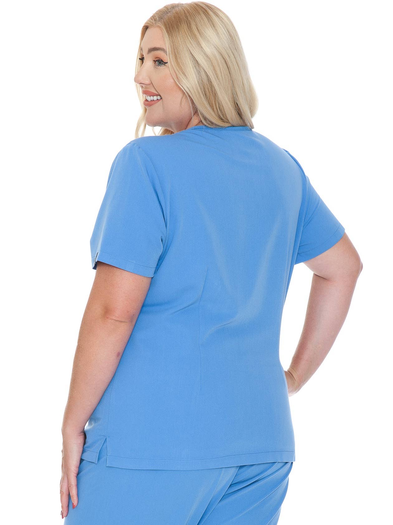 Hospital Blue - Women's Basic Scrub Top