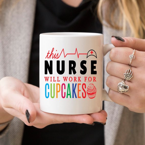 Funny Nurse Mug - This Nurse Will Work For