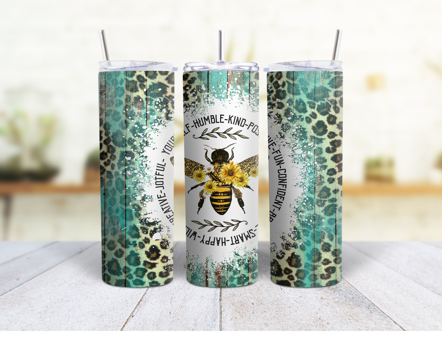 Tumbler - Bee Kind Humble 20oz Skinny Tumbler